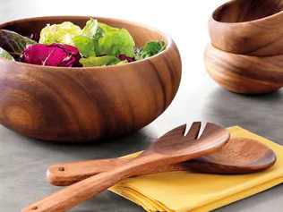 Kitchen Countertop & Wood Cutting Boards, Salad Bowls